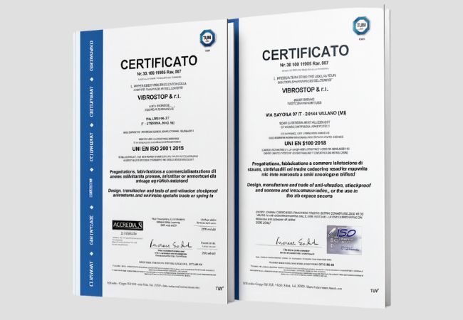 certificati vibrostop
